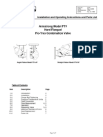 Armstrong Model FTV Hard Flanged Flo-Trex Combination Valve: Installation and Operating Instructions and Parts List