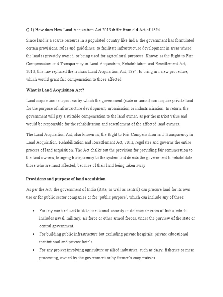 Land Laws Project PDF Government Economies