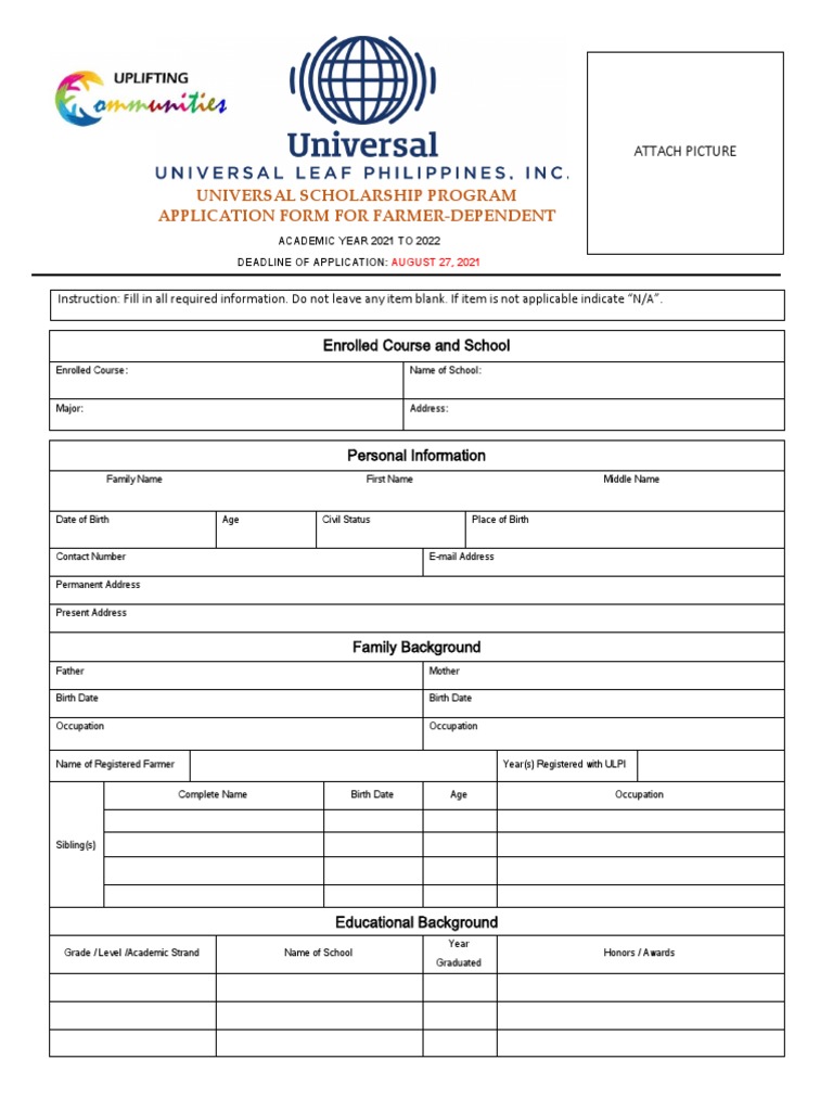 USP Application Form PDF Privacy Civil Rights And Liberties