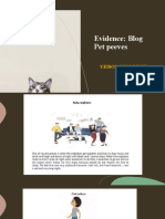 Evidence Blog Pet Peeves