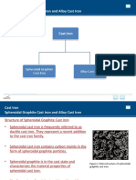 You Will Learn: Cast Iron Spheroidal Graphite Cast Iron and Alloy Cast Iron