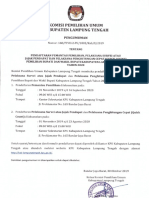 Pengumuman Pendaftaran Pemantau Pemilihan, Pelaksana Survei (Jajak Pendapat) Dan Penghitungan Cepat (Quick Count)