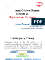 MBA-Fourth Semester-Management Control System - Organisation Structure