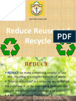 Reduce Reuse and Recycle: Delhi Public School Agra