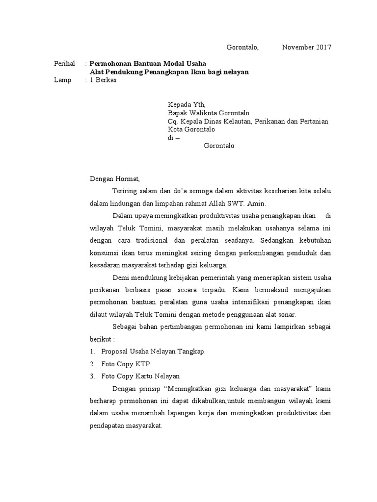 Proposal Nelayan Pdf