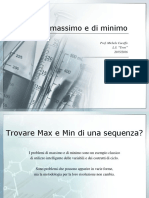 Problemi Di Massimo e Di Minimo