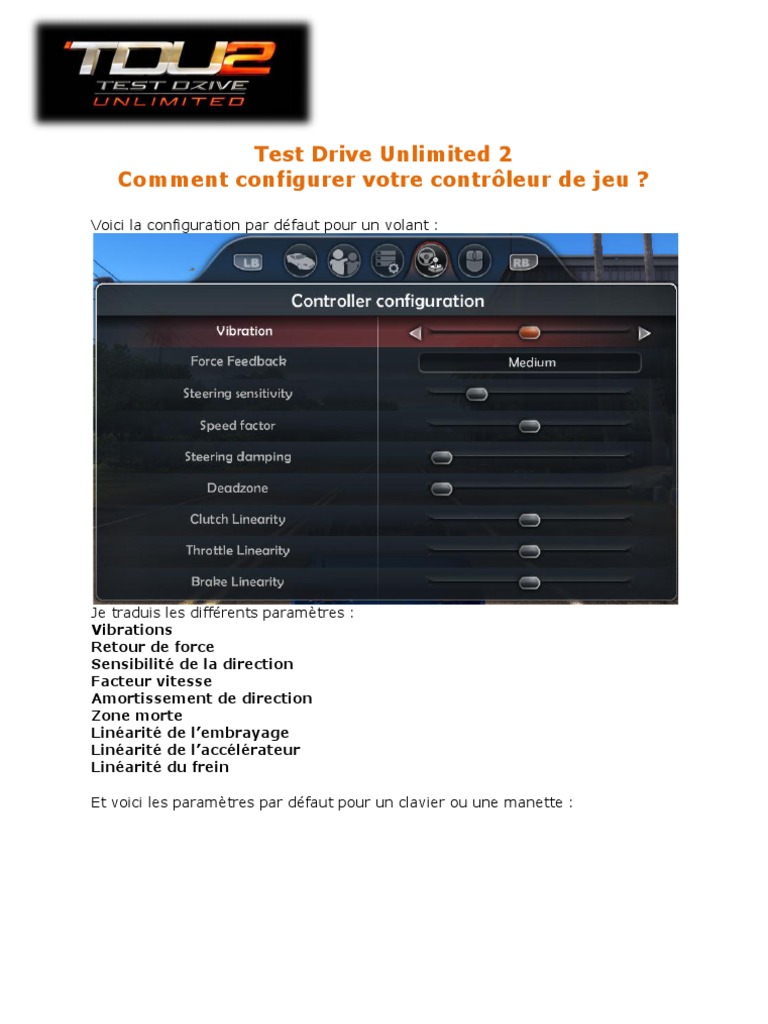 Test Drive Unlimited 2 | PDF | Clavier d'ordinateur | Angle