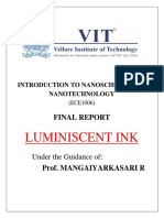 Luminiscent Ink: Final Report