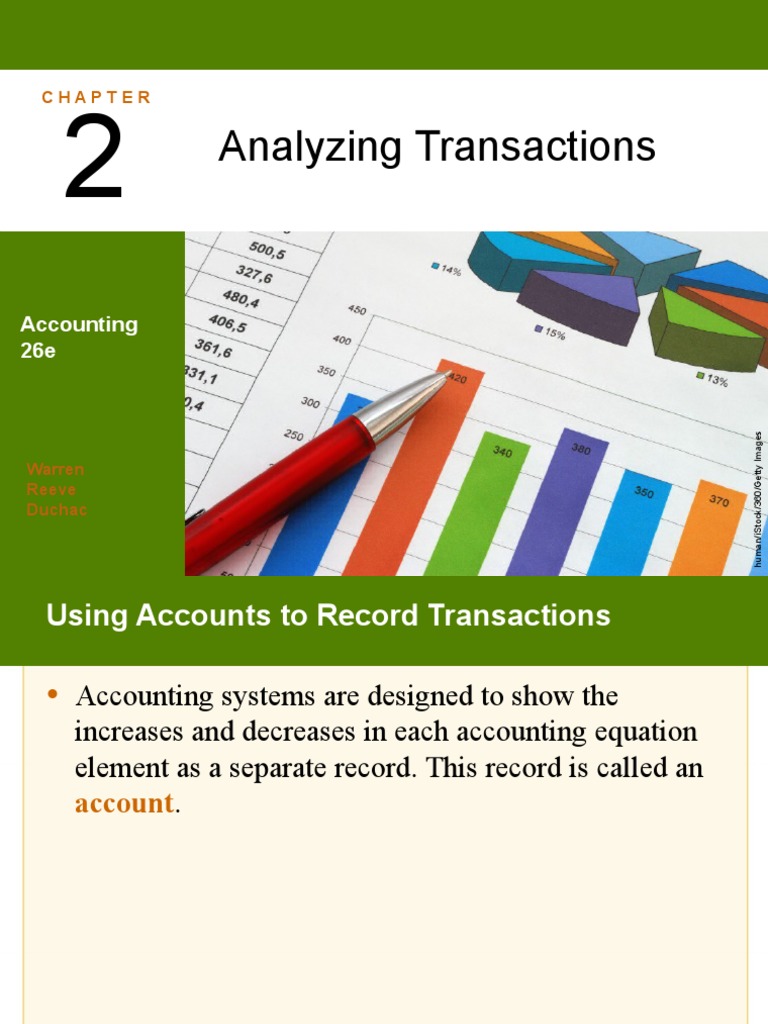 Analyzing Transactions: Accounting 26e | PDF | Debits And Credits ...