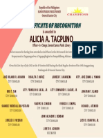 Alicia A. Tagpuno: Is Awarded To