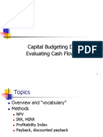 Session 1,2,3 DCF Capital Budgeting