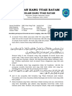 Soal UTS PAI - X AKT - Ganjil 2021 - 2022 - Abdurrahman Al-Rasyid