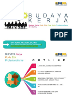 BUDAYA KERJA, KODE ETIK DAN ETOS KERJA - Dr. Samsul Bakeri