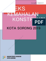 Indeks Kemahalan Konstruksi Kota Sorong 2019