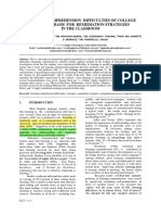 Listening Comprehension Difficulties of College Students: Basis For Remediation Strategies in The Classroom