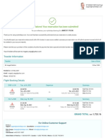 Air Booking Under Process