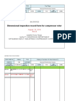 C-0659 R08-CR-RCD - Rev.B - Dimensional Inspection Record Form For Compressor Rotor