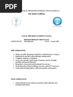 Total Hip Replacement Physiotherapy Guide | PDF