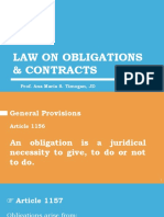 Law On Obligations & Contracts: Prof. Ana Maria S. Timogan, JD