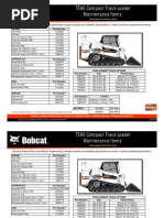 t590 t4 Maintenance Chart