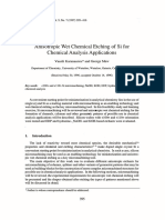 Anisotropic Wet Chemical Etching of Si For Chemical Analysis Applications