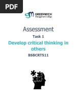 BSBCRT511 - Assessment Task 1