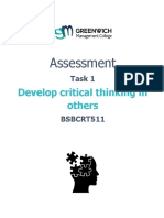 BSBCRT511 - Assessment Task 1