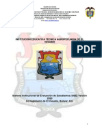 Sistema de evaluación de estudiantes de Institución Educativa Técnica Agropecuaria de El Vesubio