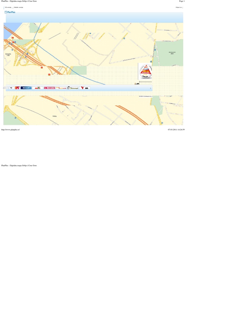PlanPlus - Digitalna Mapa Srbije I Crne Gore | PDF