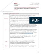 Appendix 1 - Educational Credential and Qualifications Assessment