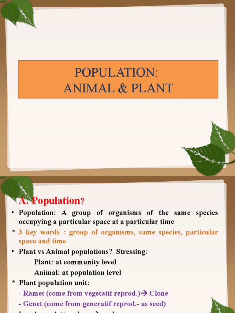 Plant and Animal Population | Download Free PDF | Population | Heredity