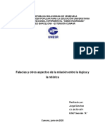 Falacias y Otros Aspectos de La Relación Entre La Lógica y Retórica