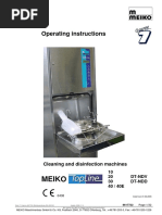Meiko K-Series Dishwasher Manual | PDF | Dishwasher | Electrical Wiring