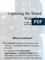 Exploring The World Wide Web: Creating A Customized Web Page Using A Free Template