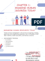Managing Human Resources Today