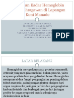 (PEMINATAN HEMATOLOGI) Gambaran Kadar Hemoglobin Pada Olahragawan Di Lapangan Koni