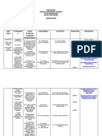 Unit Topic Standard S Most Essential Learning Competencies Assessment Activities Duration Resources