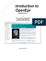 An Introduction To Openepi: Kevin M. Sullivan, PHD, MPH, Mha Andrew G. Dean, MD, MPH Minn Minn Soe, MD, MCTM, MPH