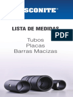 Catálogo Medidas Comerciales - Vesconite (Termoplástico)