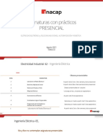 Asignaturas Presencial - Primavera2021 Electricidad - Automatización - Robotica