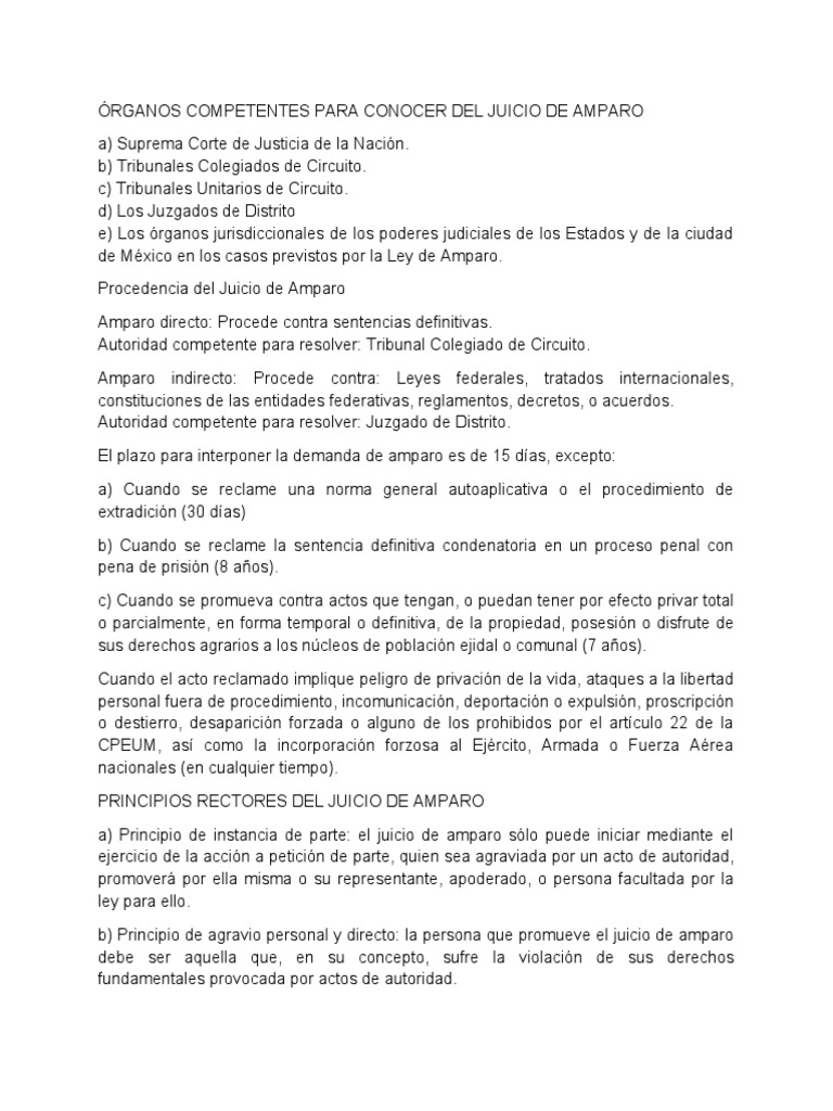 Competencia en Juicio de Amparo | PDF | Principios éticos | Crimen y ...