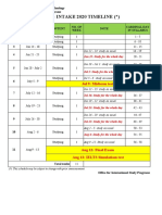 1.official Timeline PRE 3 - Intake 2020 - Revised