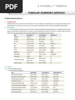 Tubular Running Services Itemised