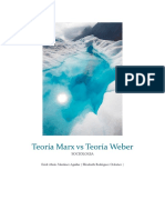 Teoría Marx Vs Teoría Weber