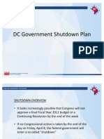DC Government Shutdown Plan