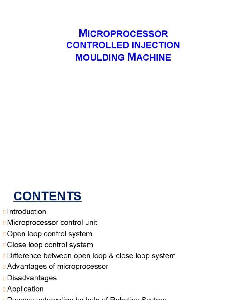 Microprocessor Injection Moulding Overview | PDF | Automation ...