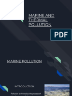 Marine and Thermal Pollution