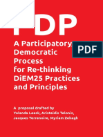 A Participatory, Democratic Process For Re-Thinking Diem25 Practices and Principles