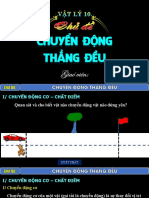 CHỦ ĐỀ 1 - CHUYỂN ĐỘNG THẲNG ĐỀU