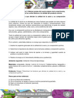 Evidencia Ensayo Determinar Factores Que Afectan Calidad de Carne Composicion Quimica